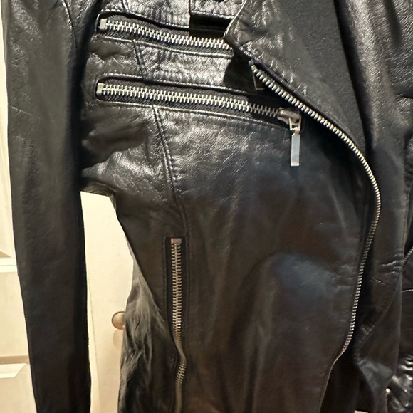 Bebe motorcycle Leather jacket - Picture 3 of 13